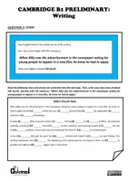Aperçu - Feuilles d'exercices - B1 PRELIMINARY – WRITING TASKS: Email, Article & Story (4) - Page 3