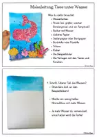 Vorschau - Stundenentwürfe - Kunstprojekt für den Sommer: Farbenfrohe Unterwasserwelt gestalten! - Seite 1