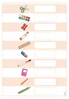 Vorschau - Fördermaterial/Inklusion - Klettmappen: Schulsachen (Zuordnung Wortbild & Begriff) - Seite 2