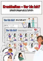 Vorschau - Spiele - Krankheiten: Wer bin ich? (Sprechanlass und Spiel) - Deckblatt