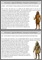 Vorschau - Stationenlernen - Ägyptische Mythologie - Schutzgeister und Nebenfiguren - Wissenskartei und Steckbriefe - Seite 3