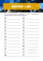 Vorschau - Arbeitsblätter - Rätsel Märchen - ABC - Seite 1