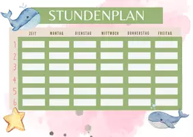 Vorschau - Mal- und Bastelvorlagen - Stundenplan für die Walklasse - Seite 3