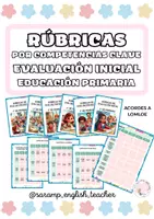 Vista previa - Evaluación - RUBRICAS EVALUACIÓN INICIAL PARA PRIMARIA (COMPETENCIAS CLAVE-LOMLOE) - Portada