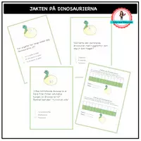 förhandsvisning - Jakten på dinosaurier - försättsblad