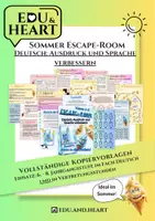 Vorschau - Arbeitsblätter - Sommer Escape-Room im Fach Deutsch: Ausdruck / Sprache (Kl. 6-8) - Deckblatt