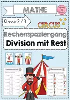 Vorschau - Arbeitsblätter - Rechenspaziergang Division mit Rest - Deckblatt