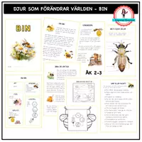 förhandsvisning - Om bin - åk 2-3 - försättsblad