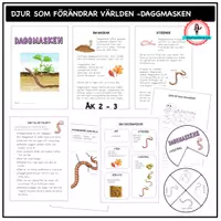 förhandsvisning - Om daggmasken - åk 2-3 - försättsblad