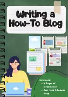 Vorschau - Arbeitsblätter - Writing a How-To Blog: Tipps, Stil, Beispiele - Deckblatt