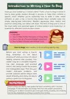 Vorschau - Arbeitsblätter - Writing a How-To Blog: Tipps, Stil, Beispiele - Seite 1
