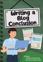 Vorschau - Arbeitsblätter - Writing a Conclusion: Summary, CTA, Final Thoughts - Deckblatt