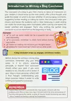 Vorschau - Arbeitsblätter - Writing a Conclusion: Summary, CTA, Final Thoughts - Seite 1
