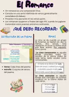 Vista previa - Tarjetas / Manipulativos - EL ROMANCE-GENERO LIRICO - Portada