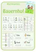 Vorschau - Fördermaterial/Inklusion - Klettmappen: Bauernhof (vom Bild zum Wort) - Deckblatt