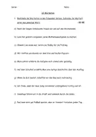 Vorschau - Arbeitsblätter - Leistungskontrolle zu Wortarten und Pronomen - Deckblatt