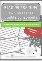 Vorschau - Fördermaterial/Inklusion - DaF / DaZ Englisch: Wolfsspinne Spezial: Fehlerteufel Lesekarten Doppelkonsonanten - Deckblatt