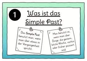 Vorschau - Poster - Simple Past - Tafelmaterial (inkl. Variante Englisch und Deutsch) - Seite 2