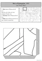 Vorschau - Arbeitsblätter - Gemeinschaftsbild / Kooperatives Poster - "Reh im Klostergarten" von Franz Marc - Seite 3