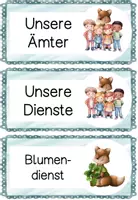 Vorschau - Poster - Dienste Fuchsklasse 🦊 | Klassendienste & Ämter | Klassentier Fuchs | Grundschule | Klassenorganisation - Seite 1