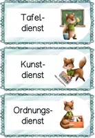 Vorschau - Poster - Dienste Fuchsklasse 🦊 | Klassendienste & Ämter | Klassentier Fuchs | Grundschule | Klassenorganisation - Seite 2
