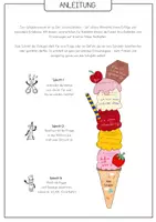 Vorschau - Mal- und Bastelvorlagen - Schuljahresrückblick als XXL-Eis🍦☀️ Schuljahr zum Dahinschmelzen - Seite 1