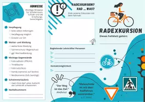 Vorschau - Arbeitsblätter - Fahrradtour⎮Begleitendes Faltblatt für eine Fahrradexkursion - Seite 1