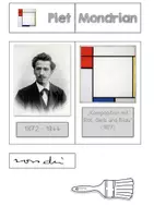 Vorschau - Mal- und Bastelvorlagen - Lapbook „Piet Mondrian“ - Seite 3