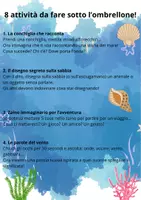 anteprima - Altro tipo di materiale - Attività sotto l'ombrellone 3-8 anni - Pagina di copertina