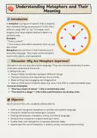 Vorschau - Arbeitsblätter - Metaphors in Language: Types, Uses, Examples - Seite 1