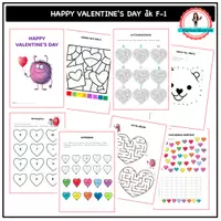 förhandsvisning - Happy Valentine åk F - försättsblad
