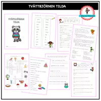 förhandsvisning - Tvättbjörnen Tilda - försättsblad