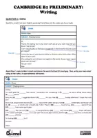 Aperçu - Feuilles d'exercices - B1 PRELIMINARY – WRITING TASKS: Email, Article & Story (2) - Page 1