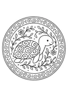 Vorschau - Mal- und Bastelvorlagen - Mandalas Tiere - Seite 1