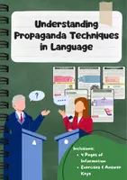 Vorschau - Arbeitsblätter - Understanding Propaganda Techniques in Language - Deckblatt
