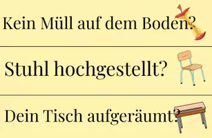 Vorschau - Poster - Erinnerungsätze Checkliste für den Klassenraum - Seite 1