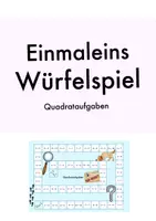 Vorschau - Spiele - Einmaleins Quadrataufgaben Würfelspiel - Deckblatt