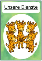 Vorschau - Bildkarten - Klassendienste Giraffenklasse in fünf farblichen Versionen - Seite 2