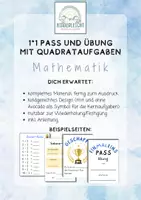 Vorschau - Arbeitsblätter - 1*1 Pass, Einmaleins, Übung, Quadrataufgaben - Deckblatt