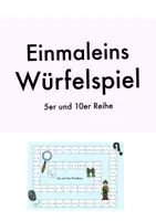 Vorschau - Spiele - Einmaleins 5er und 10er Reihe Würfelspiel - Deckblatt