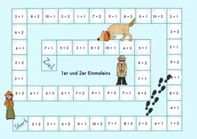 Vorschau - Spiele - Einmaleins 1er und 2er Reihe Würfelspiele - Seite 2