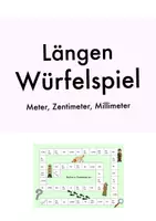 Vorschau - Spiele - Längen Würfelspiel (Millimeter, Zentimeter, Meter) - Deckblatt