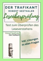 Vorschau - Arbeitsblätter - Der Trafikant | Leseüberprüfung MIT LÖSUNGEN - Deckblatt