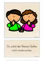 Vorschau - Bildkarten - Zehn Gebote Mose Tafelmaterial - Seite 3