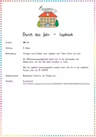 Vorschau - Arbeitsblätter - Durch das Jahr: Lapbook - Sachunterricht / DaZ - Kl. 3/4 (Kalender & Zeit) - Seite 1