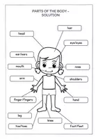 Aperçu - Fiches - English Picture Dictionary – Body Parts Vocabulary (ESL/EFL) - Page 2