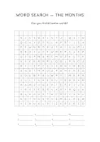 Aperçu - Fiches - THE MONTHS / Word Search / English Puzzle / EFL ESL - Page 2