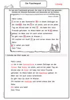 Vorschau - Arbeitsblätter - Fehlertext Klasse 2, Klasse 3, Sommer die Flaschenpost. Leseverstehen, schwierige Laute, Groß- und Kleinschreibung - Seite 3