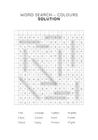 Aperçu - Fiches - COLOURS: Word Search / English Puzzle / EFL ESL - Page 3