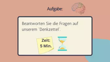 Vorschau - Präsentationen/Tafelbilder - Präsentation: Ende eines Lehrbereiches durch "Denkzettel" - Seite 1